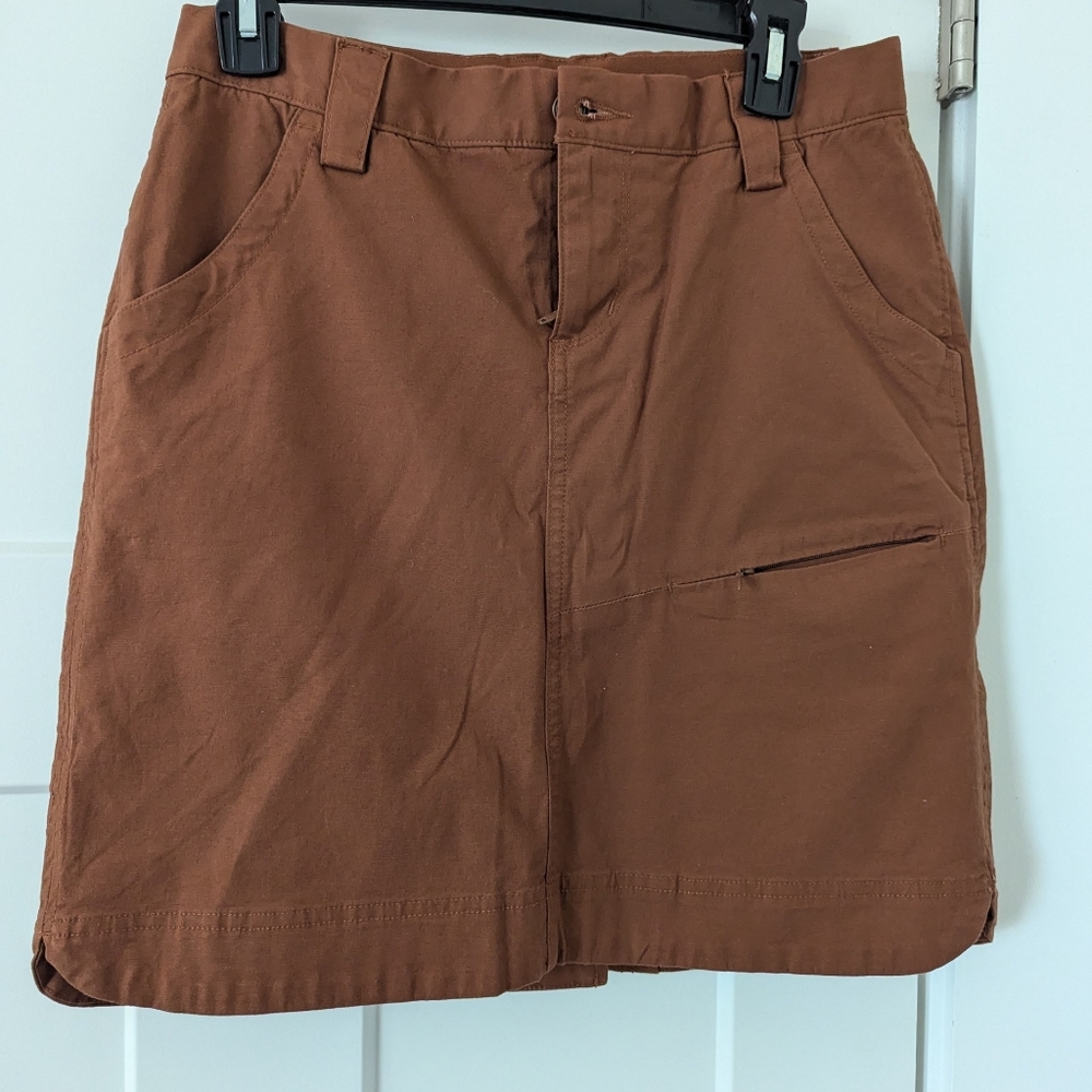 Duluth Trading Co Skort Size 4 Dark Copper